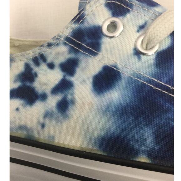 C &C California Blue Tie Dye Platform Lace Up Fashion Sneaker Women's 11M - Picture 12 of 14